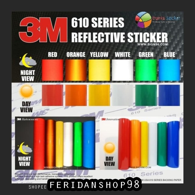 

BT693 3M 610 REFLECTIVE BEST STICKER 24" 60 CM BY FERIDANSHOP98