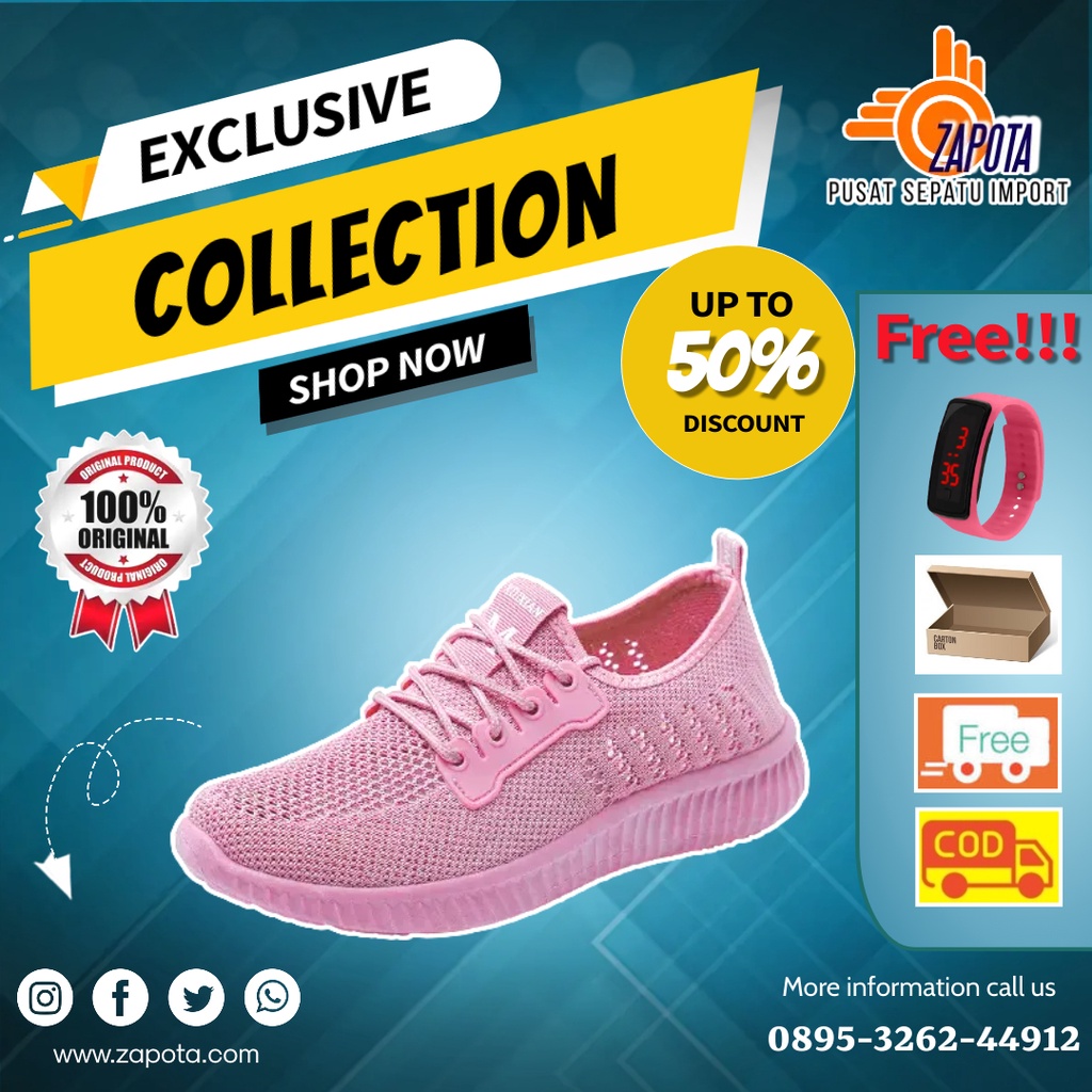 Sepatu Sandal Wanita Terbaru  Import Original 100% Casual Slip On Vans Keren Terlaris Korea Japan St