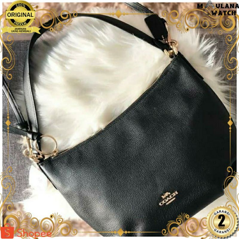 TAS WANITA COACH SMALL SKYLAR HOBO BLACK GHW SHOULDER