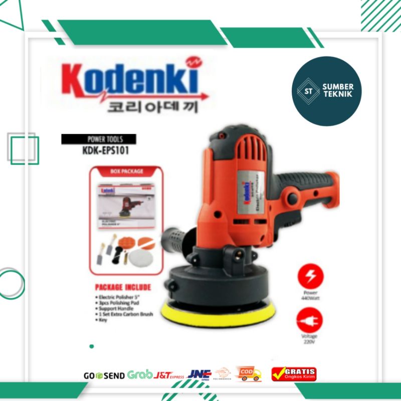KODENKI EPS101 Mesin Poles Mobil 5 Inch Polisher Alat Poles Motor