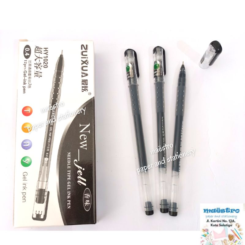 

Bolpen ZuiXua 0.4 mm / Gel pen / Pena Murah