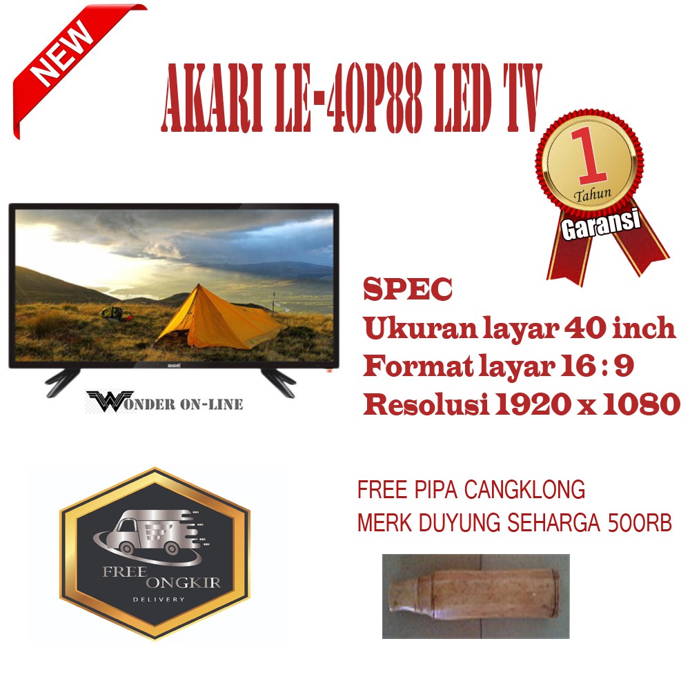 Akari LE-40P88 TV LED 40 inch Full HD - PROMO