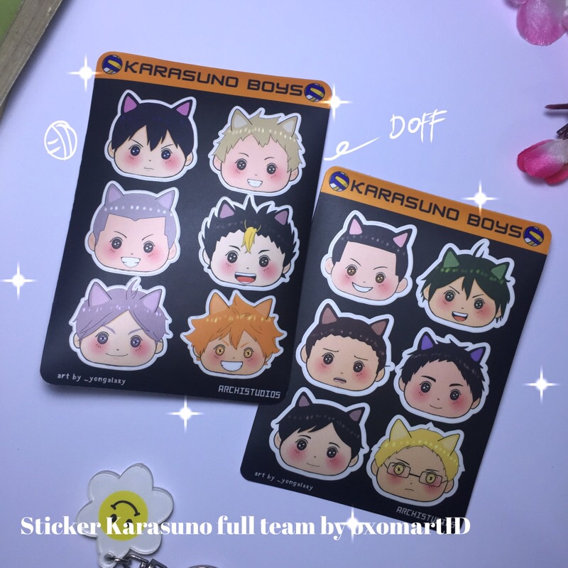 

Sticker sheet KARASUNO full team | Haikyuu stiker