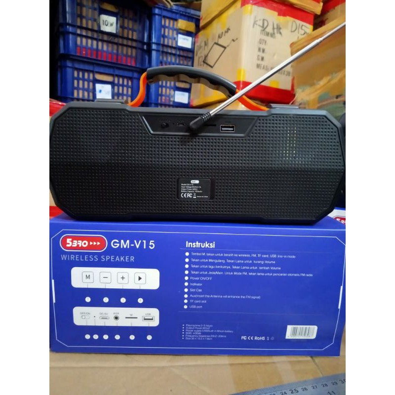 SPEAKER BLUETOOTH 5br0 V15 SALON AKTIF BLUTUH FC