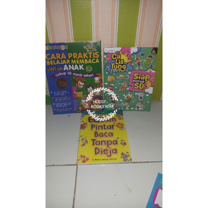 1 PAKET 3 BUKU BEST SELLER ANAK TK DAN PAUD KERTAS HVS FULL COLOUR