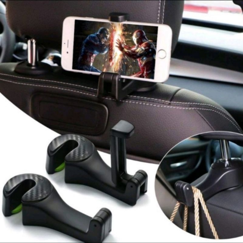 Gantungan Head Rest Tempat Hp car Holder Gps hook barang hanger kantong