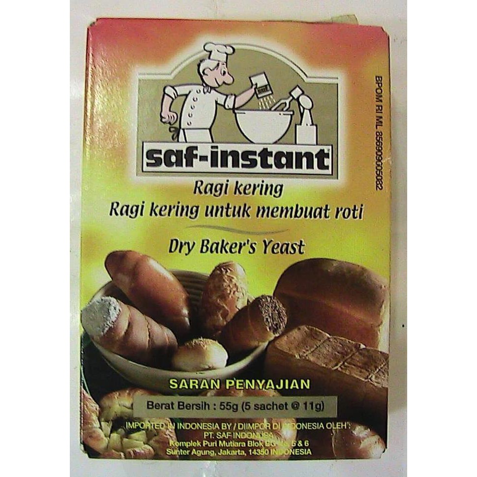 

Toko-Bahan-Kue- Saf Instan Ragi Kering 55G (5 Sachet @11G) -Terlengkap-Termurah-Dijamin.