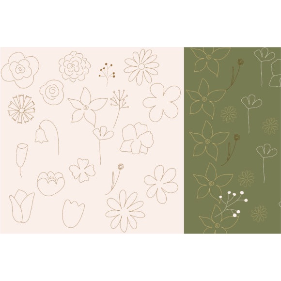 Procreate Brush - Flowers &amp; Cactus Procreate Stamps