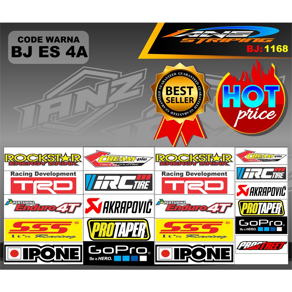 STIKER MOTOR SPONSOR RACING / STIKER RACING TERBARU / STIKER AESTETIK