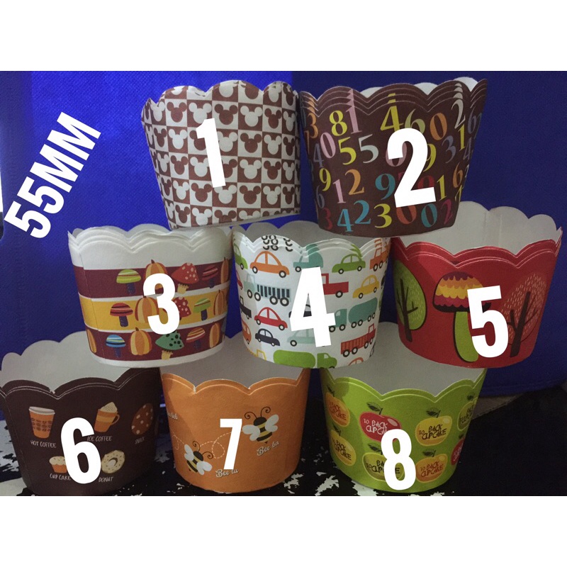 FORA Bruder Cup 55mm Multi Design Warna isi 25 pcs Muffin cup Baking cup