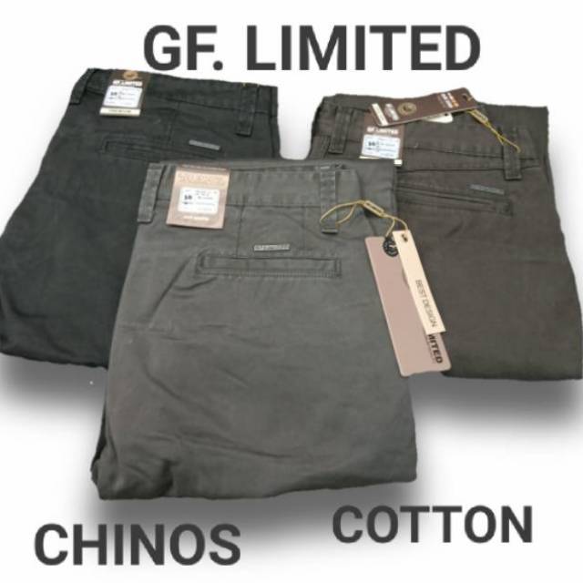 Celana Panjang Chinos GF. LIMITED Cotton Celana Chino Basic