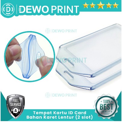 

Tempat ID Card Silikon 2 Slot/Holder ID Card/Case ID Card/Card Holder