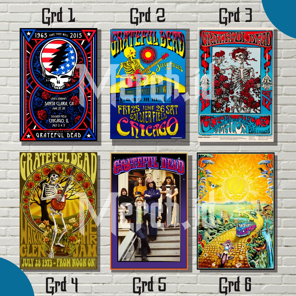 Jual POSTER BAND GRATEFUL DEAD / Dekorasi Dinding Indonesia|Shopee ...