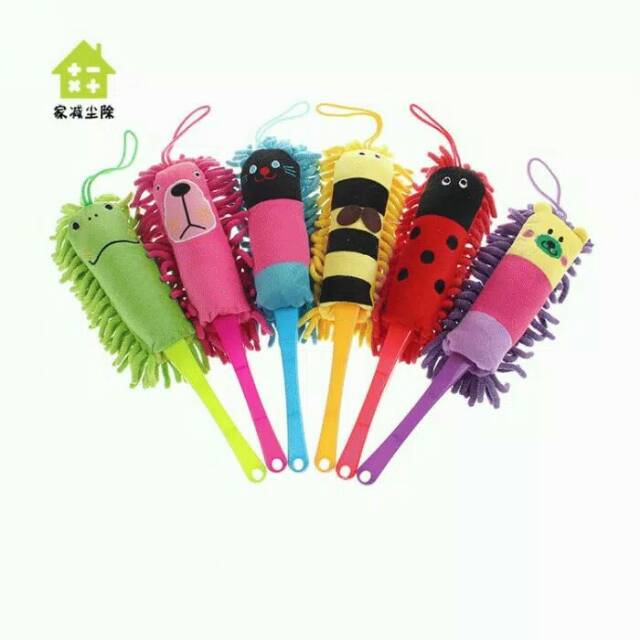 Kemoceng Karakter Cendol Microfiber - Animal Duster Chenile Chenille Pembersih Debu