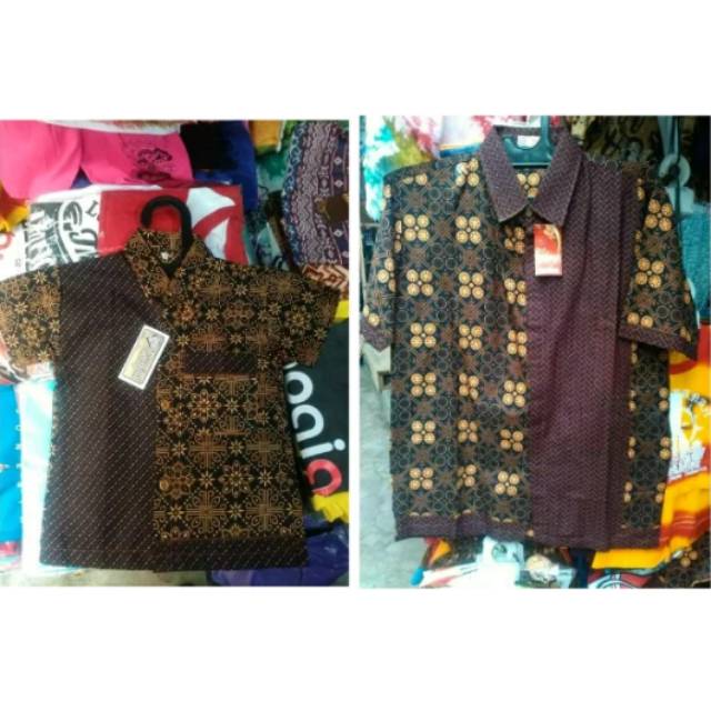 TERMURAH! SEPASANG KEMEJA BATIK SARIMBIT COUPLE AYAH &amp; ANAK USIA 3 bulan - 3 tahun - FASHION PRIA