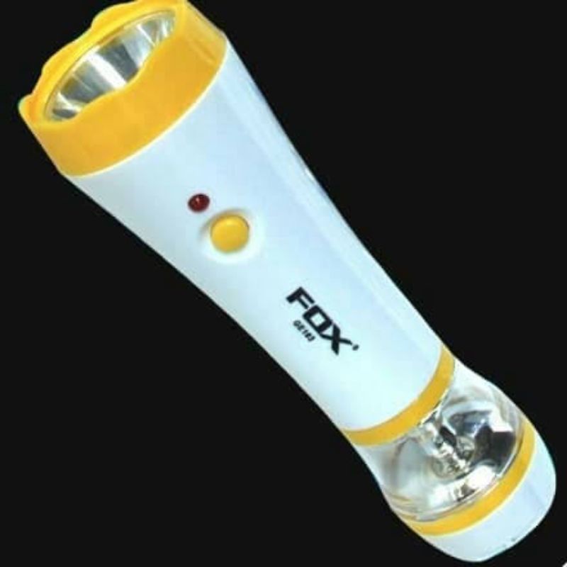 Senter fox cas + emergency flash light GE103 charge rechargeable colok