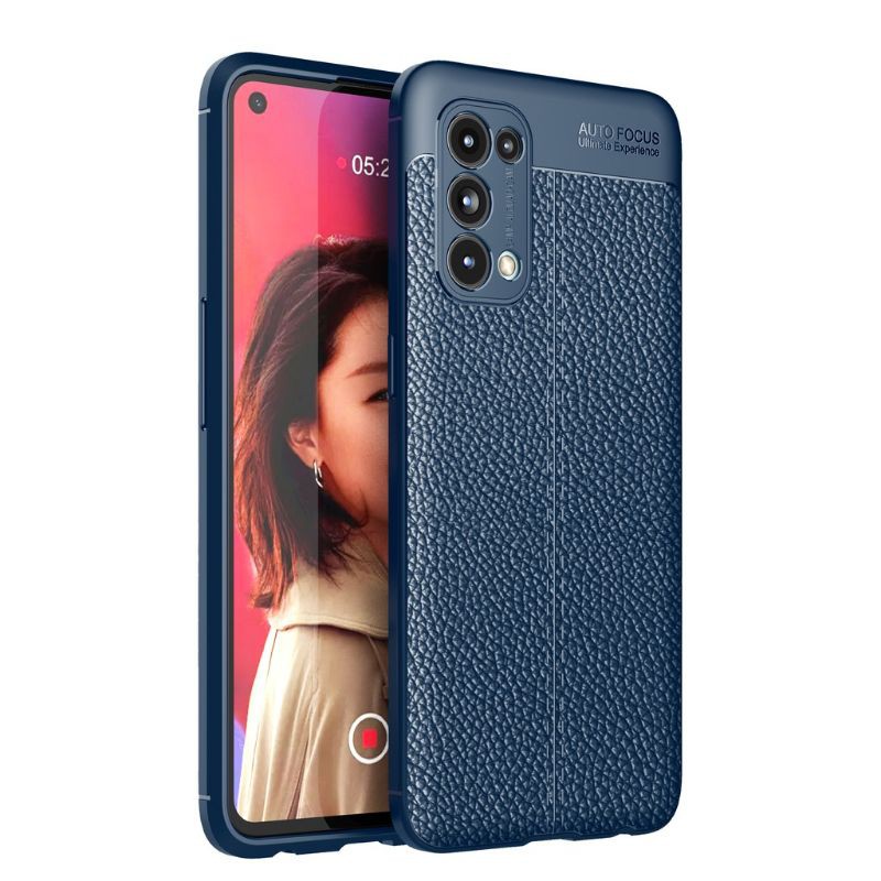 Oppo Find X3 Lite Reno 6 4G 6 Pro 7Z 7 8Z 3 5G Softcase Autofocus Silicone Leather Case Kulit Shockproof Casing Silikon Cover