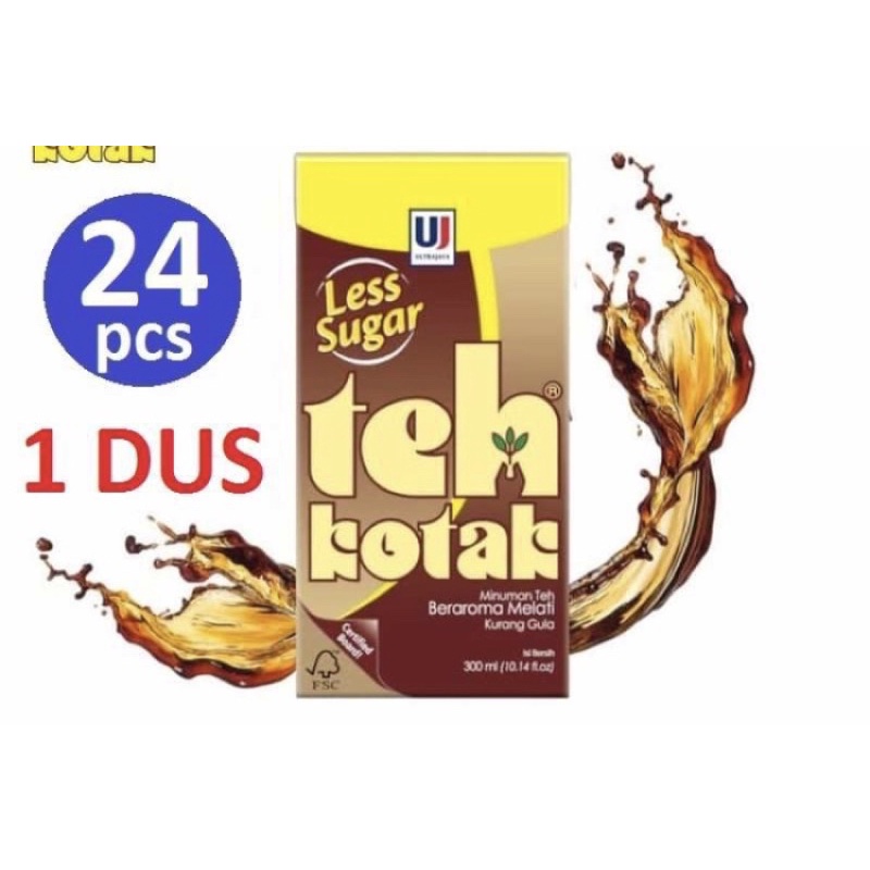 

teh kotak less sugar 200ml+100ml (1 dus isi 24)