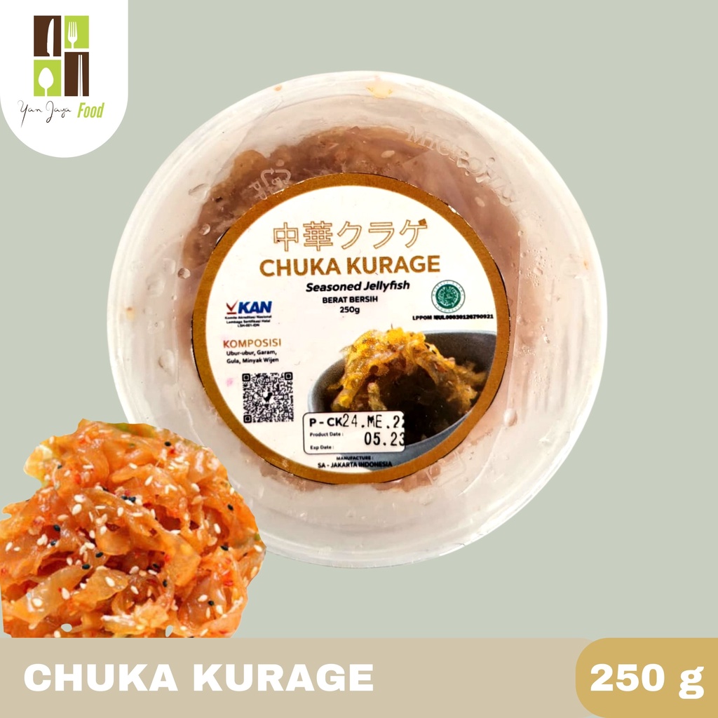 Chuka Kurage Salad Ubur Ubur Jelly Fish Seasoned Halal