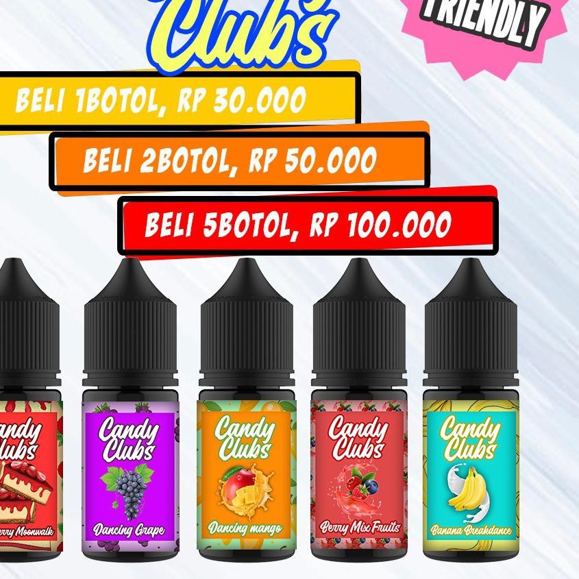 Jual Muraahh Candy Clubs 30ml Pertama Di Indonesia Liquid Pod Salt Liquid Non Nic Shopee 8054