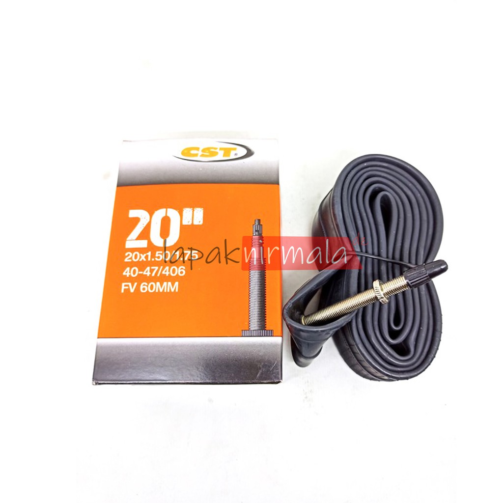 Ban Dalam 20 x 1.50/1.75 FV 60 mm CST 406 Sepeda Lipat 20 Inch Murni Pentil Fresta Presta Panjang