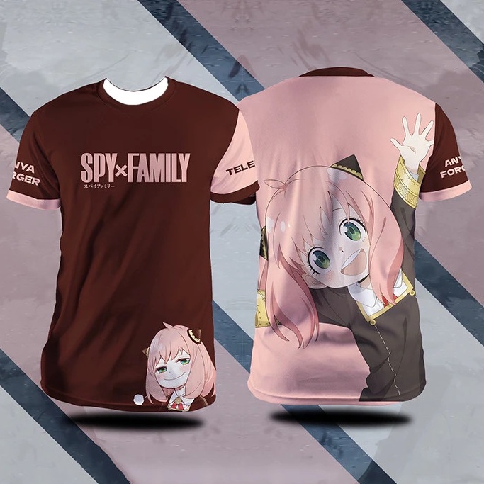 Tshirt Anya Big Fullprint Anime Manga SPY x Family Premium Unisex