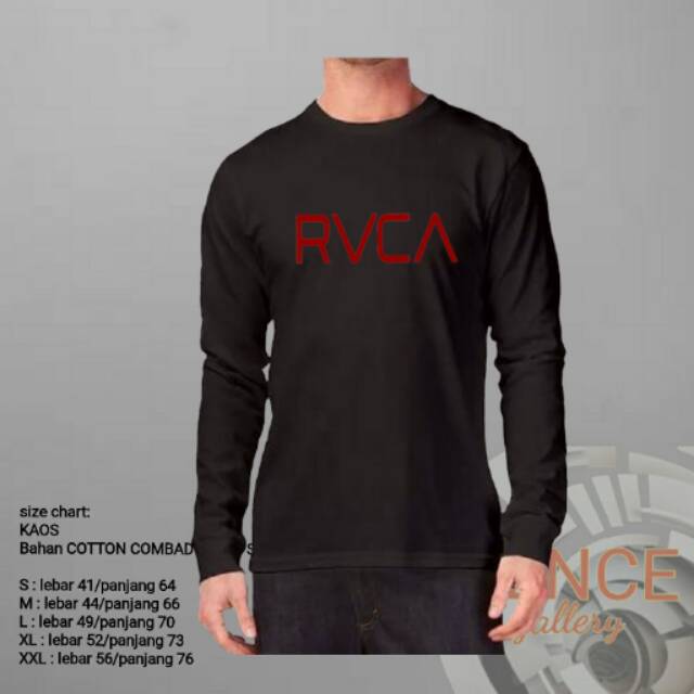 KAOS LENGAN PANJANG TSHIRT RVCA T SHIRT EKSKLUSIF PRIA TERLARIS