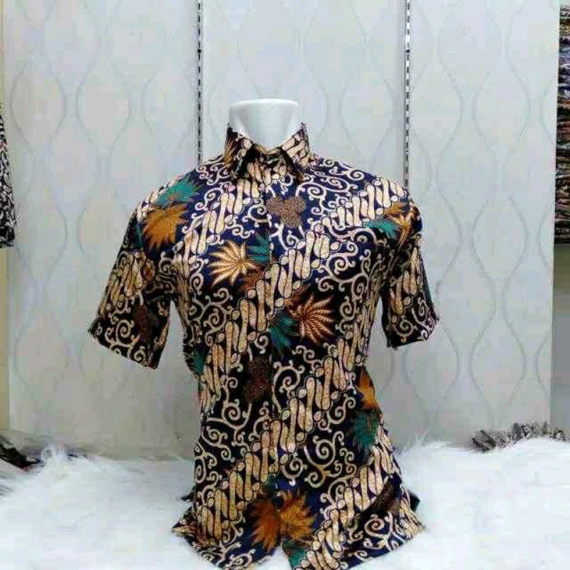 HEM BATIK PENDEK / BATIK PRIA DEWASA / KEMEJA BATIK