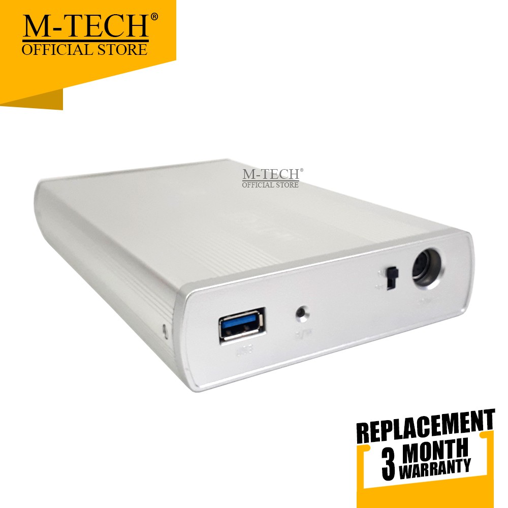 M-TECH ORIGINAL Casing Harddisk Eksternal SATA 3.5&quot; HDD Usb 3.0 External case SATA