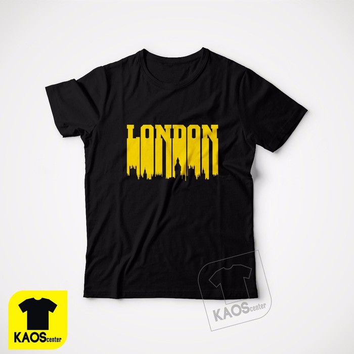 Kaos Tshirt Baju Combed 30S Distro London Paris