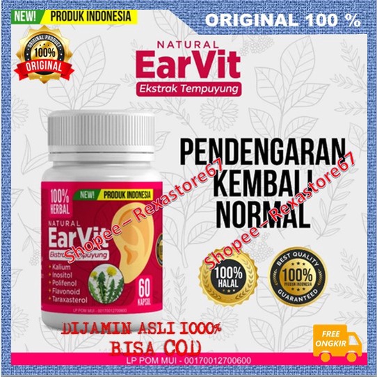 Obat Herbal Earvit Solusi Tepat Dan Efektis Untuk Atasi Gangguan Pendengaran ASLI BPOM