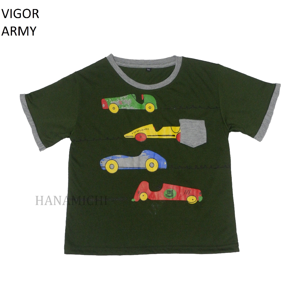 Hanamichi VIGOR Kaos Anak Sablon Lengan Pendek