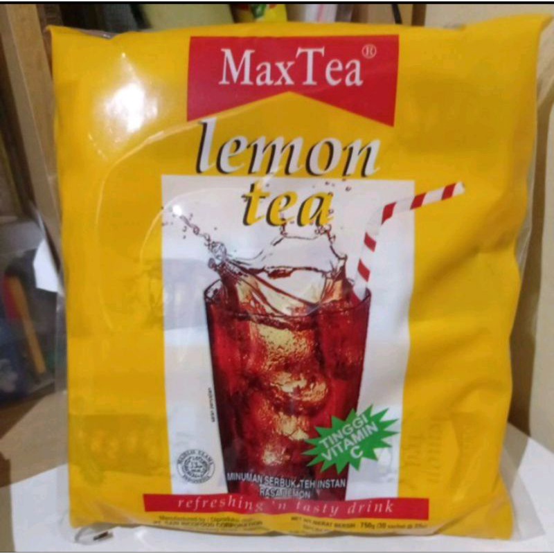 

max tea lemon tea isi 30 saset