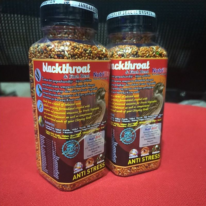 Makanan burung blackthroat NutriBird