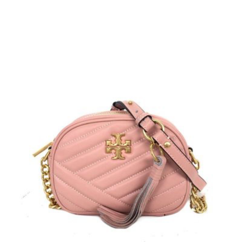 Tory Burch Kira Chevron Small Camera Bag Pink