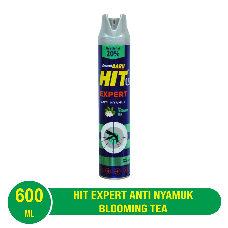 HIT Expert Aerosol Anti Nyamuk Blooming Tea 200ml / 415ml / 600ml