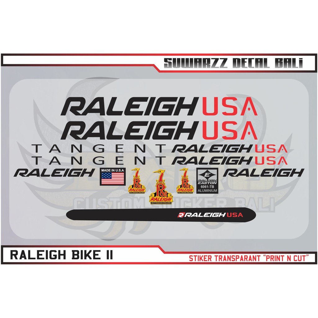 DECAL STICKER STIKER RALEIGH BIKE TYPE 2