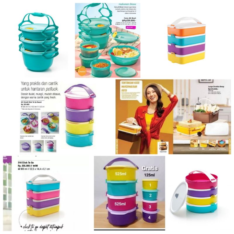 XTRA ONGKIRCTG REG/CTG ROUND/SMALL CTG/LARGE DOUBLE DEEP/RANTANG/Carry all bowl