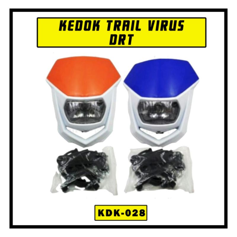HeadLamp Reflektor Lampu Depan Utama Motor Trail MotoCross Klx
