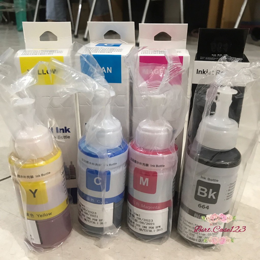 REFILL TINTA INK INKJET ISI ULANG PRINTER EPSON L100 L101 L110 L200 L210 L211 L300 L301 L303 L350 L351 L355 L455 L550 L551 L555 L558 L800 L801 70 ML BC5963