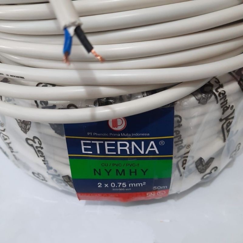 Jual Kabel Listrik Eterna Nymhyo Nyyhy Kabel Serabut 2x0 75mm Tembaga