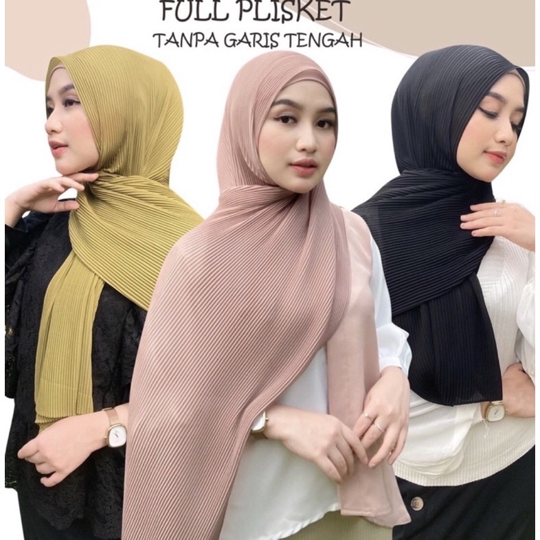 Pashmina plisket shawl full | jilbab plisket diamond | kerudung pashmina plisket shawl