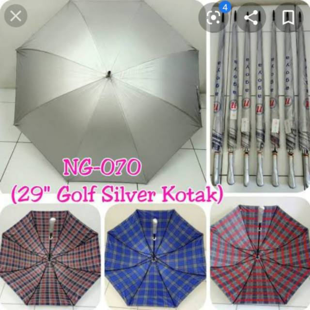 Payung Golf Silver Jumbo 16 Jari