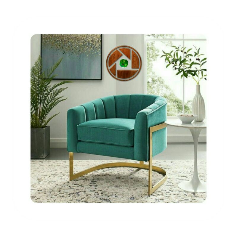 Kursi Sofa Single Seater Rangka Kaki Besi