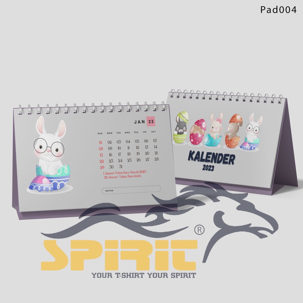 

Kalender Duduk Tahun 2023 / Kalender Meja Tahun 2023 Desian Karakter Pad Peliharaan