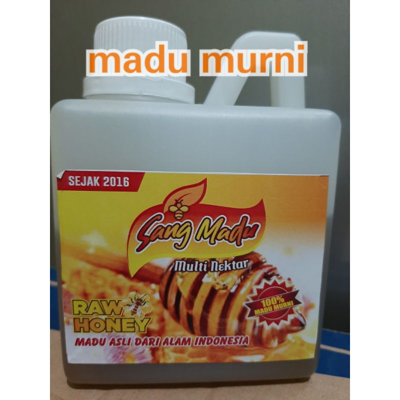 

PO madu mentah / raw honey / sang madu multi nektar madu murni 225 gram dan 450gram