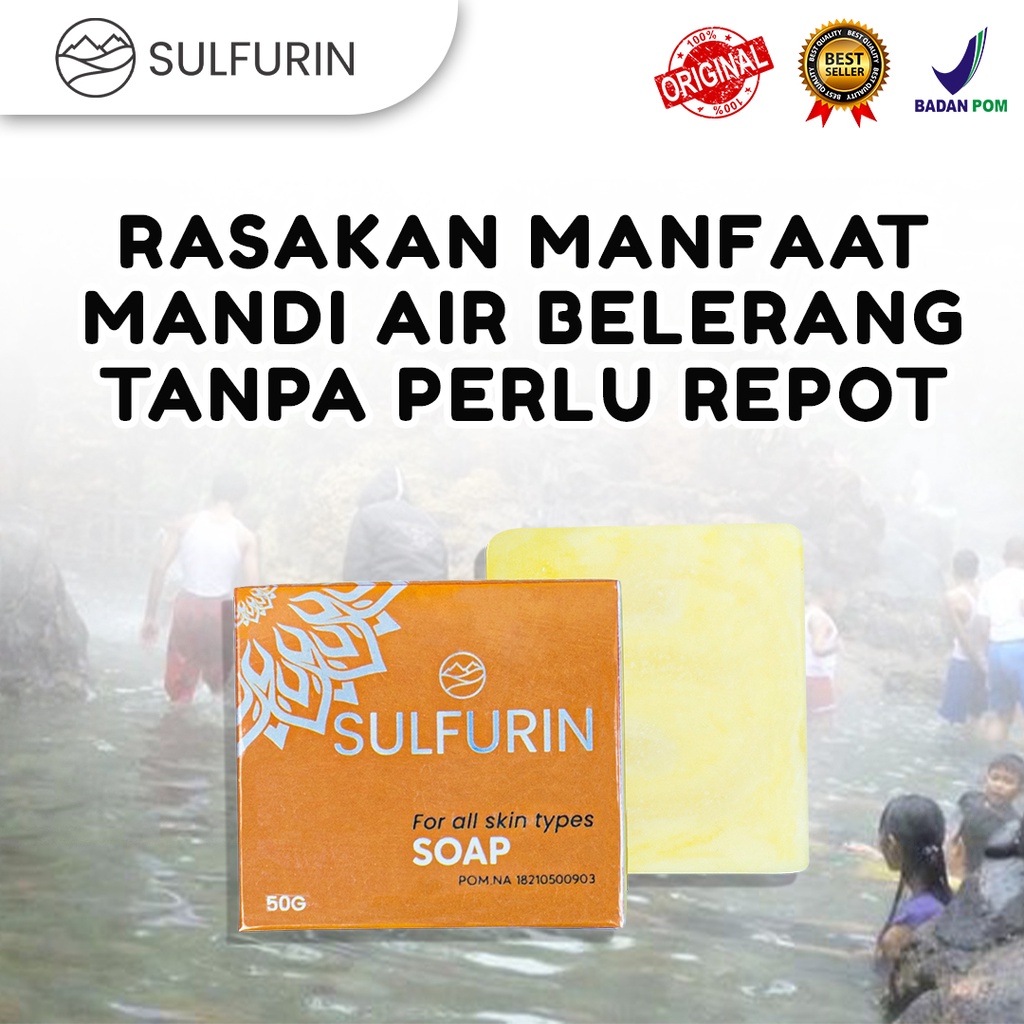 Sabun Sulfurin Belerang Sabun Belerang Untuk Gatal Pada Selangkangan Bokong Kutil Sabun Gatal Kulit Tangan Kaki Aman Sudah BPOM