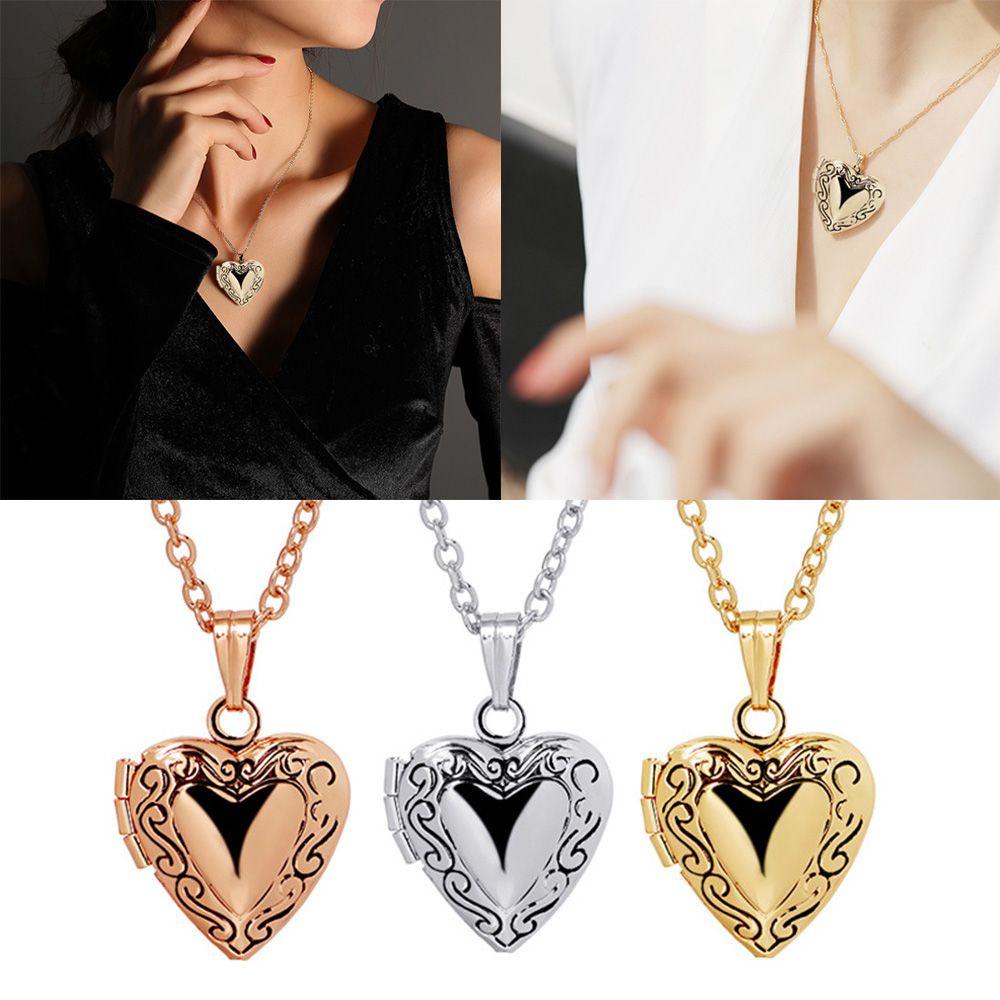 Preva Kalung Hadiah Fashion Rantai Ukir Teman Perhiasan Liontin