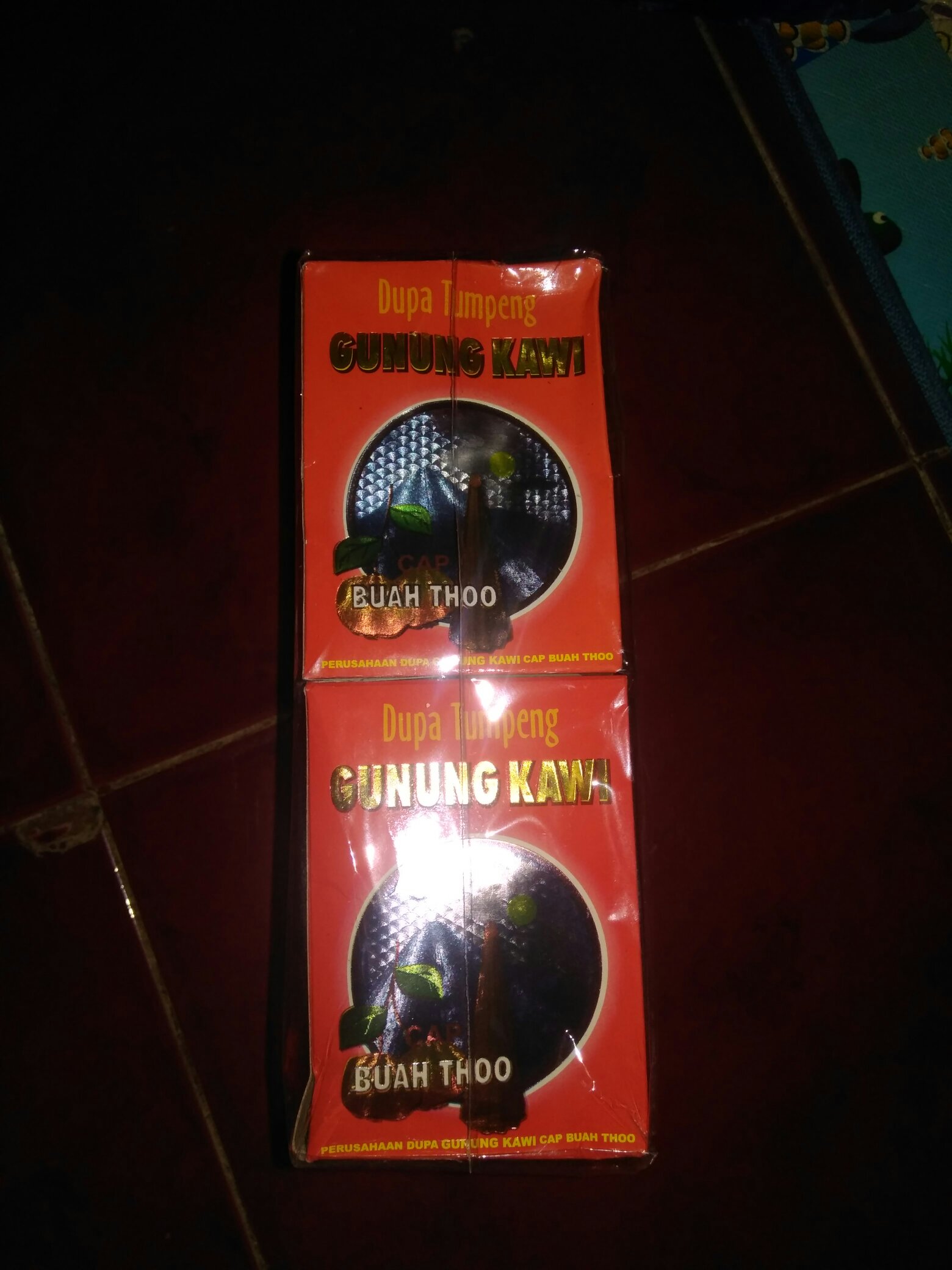 Dupa Tumpeng Kerucut Gunung Kawi Cap Buah Thoo