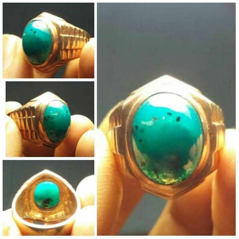 Bacan Doko Serat Kristal - Ring Perak